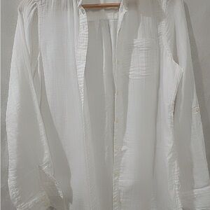 St. John's Bay White Button Down Shirt